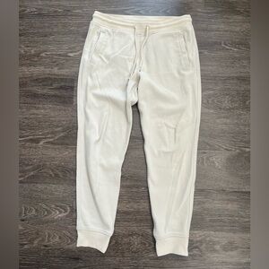 Express Men's Cream Jogger Sweatpants Size S